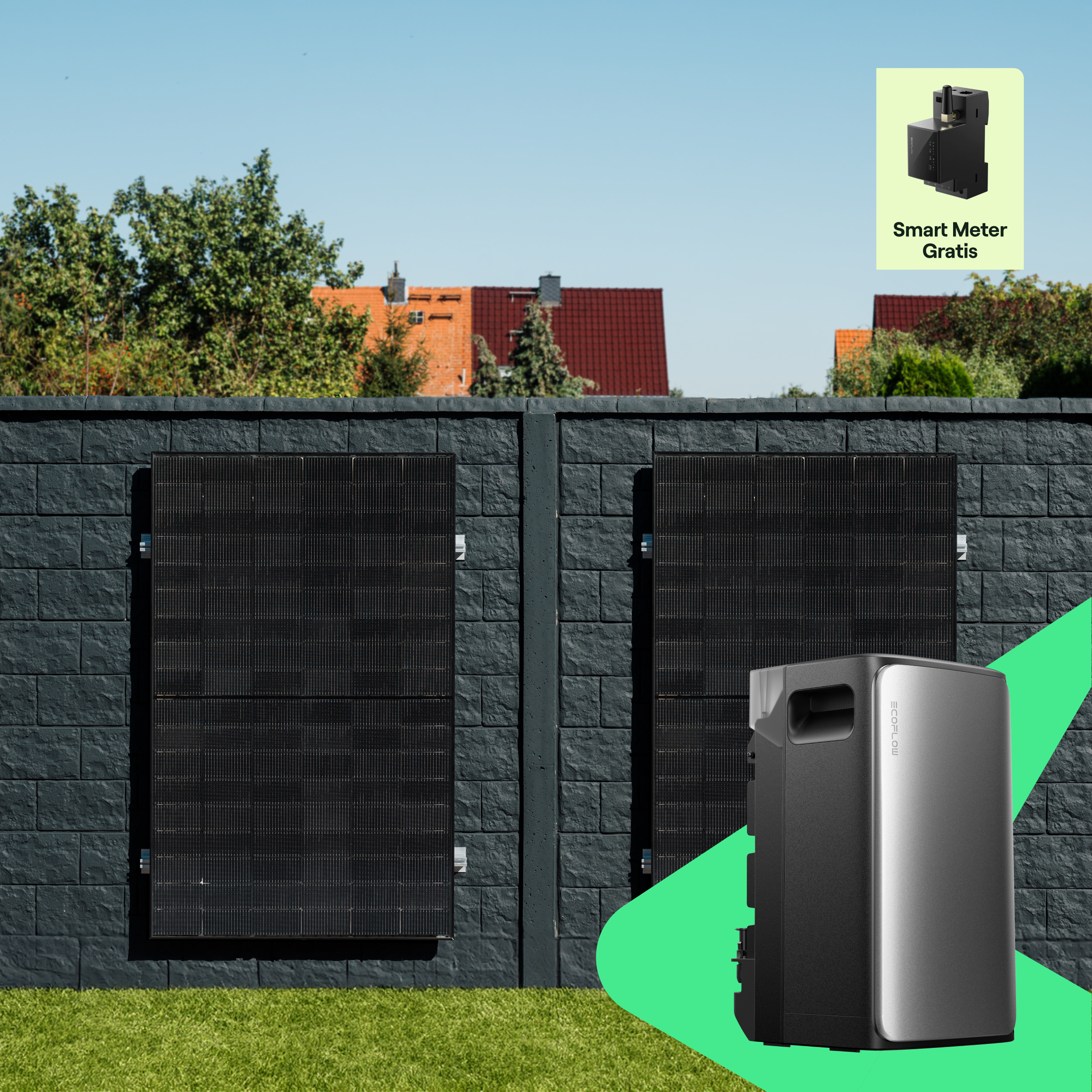 priWall 90° Duo Einzelmontage